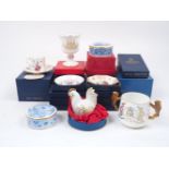 A collection of commemorative ceramic wares, to include a group of six Spode Chairman’s Presentation