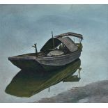 LONG QUAN, (Chinese, b. 1956), oil on canvas, 'An Old Junk, 1990', signed and dated to bottom right,