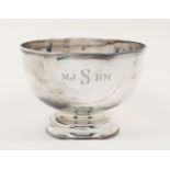 A large silver bowl, Sheffield, c.1993, CJ Vander Ltd., of plain, circular form with reeded edge and