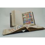 Two stamp albums, 20th century, containing an assorted collection of stamps, examples include: