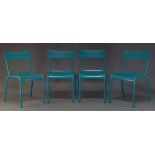 Frédéric Sofia, a set of four 'Luxembourg' chairs for Fermob, of recent manufacture, with