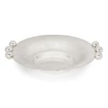 A French silver metal dish, circa. 1950, in the style of Luc Lanel, 5cm high, 22cm diameterPlease