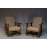 A pair of Philippe Hurel arm chairs, (2)Please refer to department for condition report