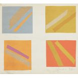 Sandra Blow, British 1925-2006- Four Lithographs, 1973; lithograph in colours on wove, signed in the