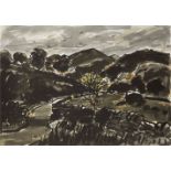 Sir Kyffin Williams KBE RA, Welsh 1918-2006- Nanmor; lithograph in colours on wove, numbered 127/150