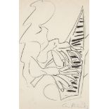 Ceri Richards CBE, British 1903-1971- The Pianist, 1963; offset lithograph, signed and dated 63