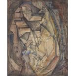 Elsie Marian Henderson, British 1880-1967- Cubist Landscape; watercolour, bears a stamp on the