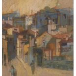 Moira Huntly RI RWA, British b.1932- Silves, Portugal; pastel, signed, 38x35.5cm (ARR) Provenance: