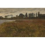 European School, 20th century- Lakeside landscape; oil on board, 40x60cmPlease refer to department