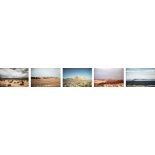 Boyd & Evans, British b.1944/1945- Deserts, 1978; five cibachrome photographs, in shared mount, each