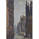 Sergej Aleksandrovic Luciskin, Russian 1902-1989- Edinburgh, 1965; oil on board, signed, titled