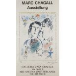 After Marc Chagall, Russian/French - Galleria Casa Grafica poster; offset lithographic poster in