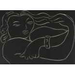 After Henri Matisse, French 1869-1954- Pasiphae Plate 2; linocut on wove, from the portfolio