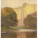 John Edgar Platt, British 1886-1967- The Derwent, near Bonsall Matlock; oil on panel, signed,