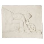 Sir Eduardo Paolozzi CBE RA, Scottish 1924-2005- Newton, after Blake, 1992; cast plaster plaque,