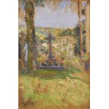 Walter Richard Sickert RA PRBA NEAC, British 1860-1942- Chagford Churchyard, 1916; oil on panel,