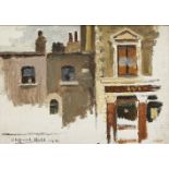Clifford Hall RBA ROI, British 1904-1973- Shuckburgh Arms, Chelsea, 1931; oil on canvas board,