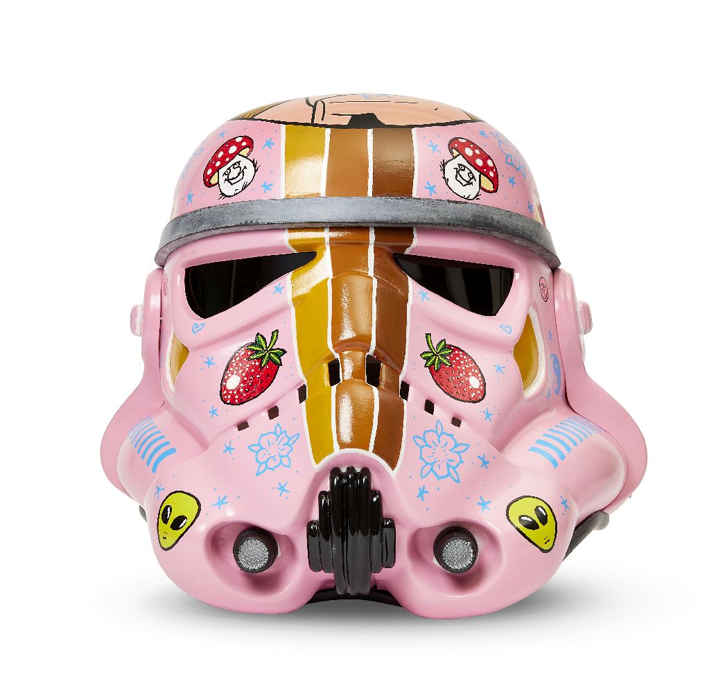 Guen Douglas, Canadian/British Contemporary- The Imperial Tattoo Army Star Wars Stormtrooper Helmet;