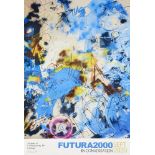 Futura 2000, American b.1955- Sports In Space with Air Force Blue, 2020; offset lithographic