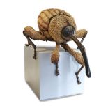 The Big Bug Tour, Nut Weevil, 2018-2019; resin sculpture mounted to plinth, 222 x 129 x 182cm