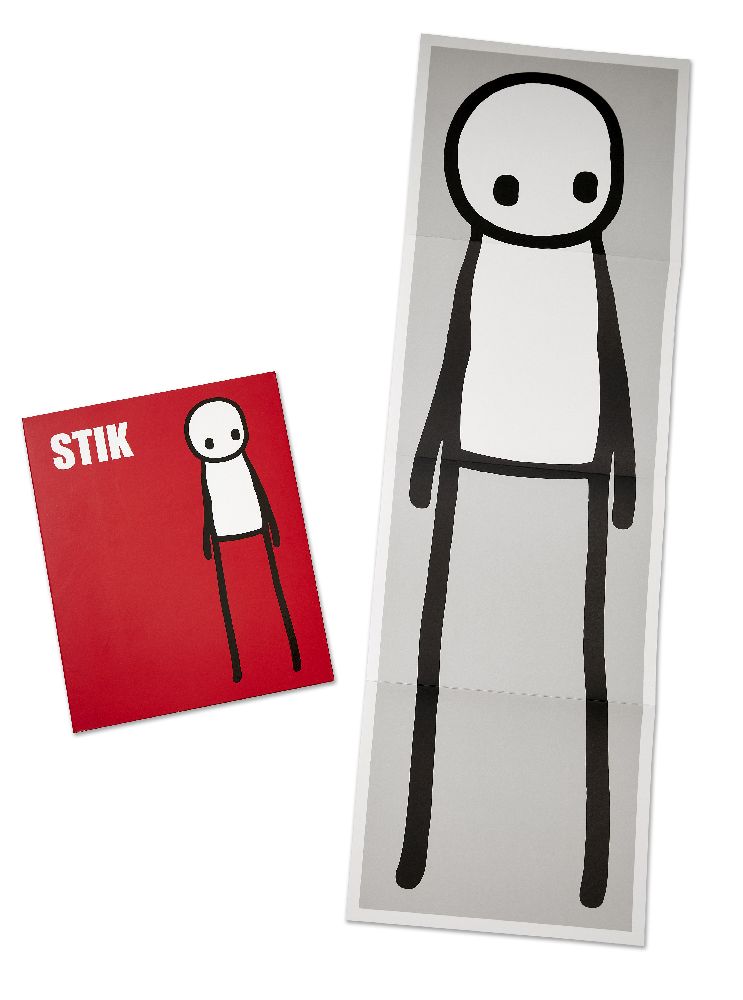 Stik, British b.1979- Stik (book), 2018; offset lithograph in grey on thin wove, folded twice as - Image 2 of 2