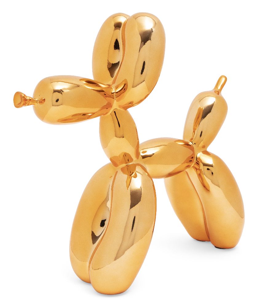 After Jeff Koons, American b. 1955- Balloon Dog (Orange); cold cast resin multiple, numbered 300/999