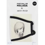 Javier Calleja, Spanish b.1978- Festival De Malaga mask, 2020; reusable polyester mask, signed and