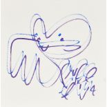 Pure Evil, British b.1968- Bunny tag; felt pen in colours on wove, signed in felt pen recto, sheet