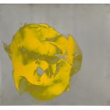 Paul Goodwin, British b.1951- Yellow Flint, 2003; oil on stainless steel panel, signed, dated and