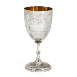 A small Victorian silver goblet, London, c.1870, John, Edward, Walter & John Barnard (Barnard & Sons