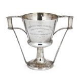 An Arts and Crafts-style silver trophy cup, London, c.1906, John William Page, designed to