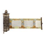 A miniature illuminated Megillat Kohelet [Book of Ecclesiastes Scroll], early 20th century,