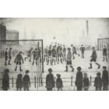 Laurence Stephen Lowry RBA RA, British 1887-1976- The Football Match; lithograph on wove, signed and