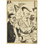 Dame Laura Knight DBE RA RWS, British 1877-1970- Some Clowns, 1930; drypoint etching on laid, signed