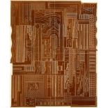 Sir Eduardo Paolozzi CBE RA, Scottish 1924-2005- Ci Boure Copper Plate, 1974; copper engraving