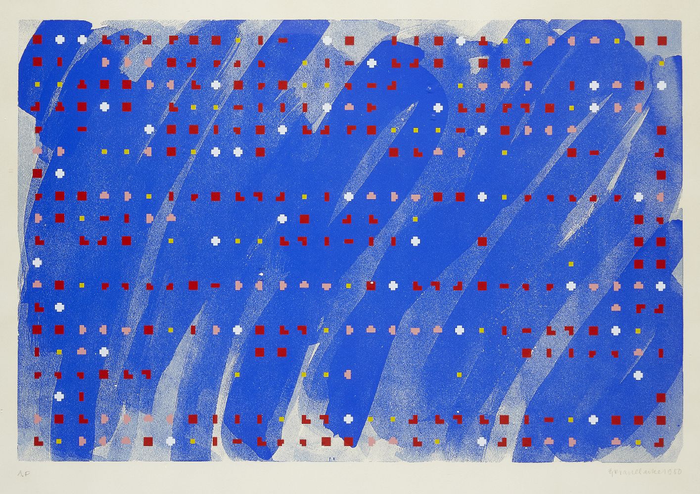 Brian Clarke, British b.1953- Time Lag Zero, 1980; screenprint in colours on wove, signed, dated and