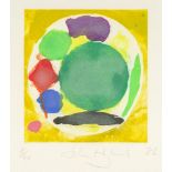 John Hoyland RA, British 1934-2011- Ekel, 1986; etching with aquatint in colours on wove, signed,