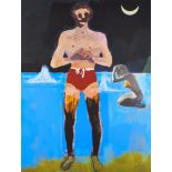 Peter Doig, Scottish b.1959- Bather for Secession, 2020; digital print in colours on Somerste