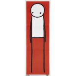 Stik, British b.1985- Big Issue (Red), 2013; offset lithograph in colours on wove, folded twice as