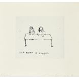 Tracey Emin CBE RA, British b.1963- The Room is Closed, 2013; etching on Somerset wove, signed,