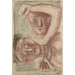 Massimo Campigli, Italian 1895-1971- La Collana ll, 1952; lithograph in colours on wove, signed,