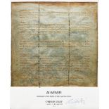Ai Weiwei, Chinese b.1957- Declaration of the Rights of Man and the Citizen, 2019; offset