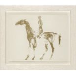Dame Elisabeth Frink CH DBE RA, British 1930-1993- Small Horse and Rider [Wiseman 40], 1970;