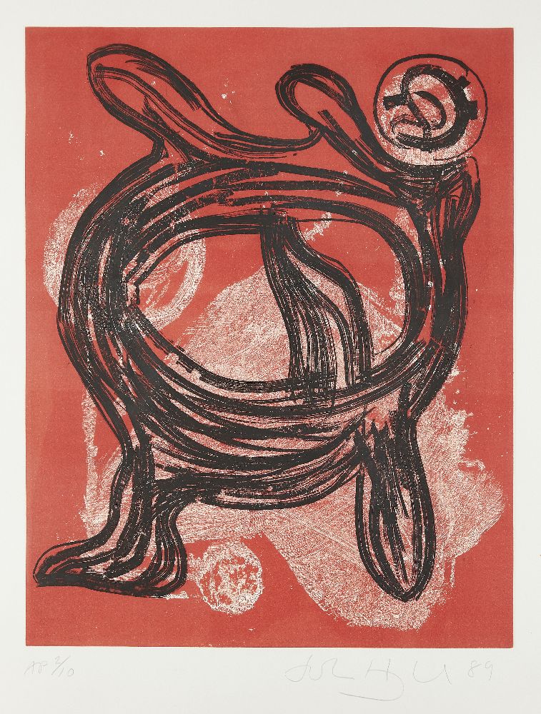 John Hoyland RA, British 1934-2011- King, 1989; etching with aquatint on wove, signed, dated and