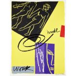 Bruce McLean, Scottish b.1944- Nude, 1980-84; screenprint in colours on wove, signed and numbered