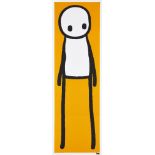 Stik, British b.1985- Standing Figure (Orange), 2015; offset lithograph in colours on wove, folded
