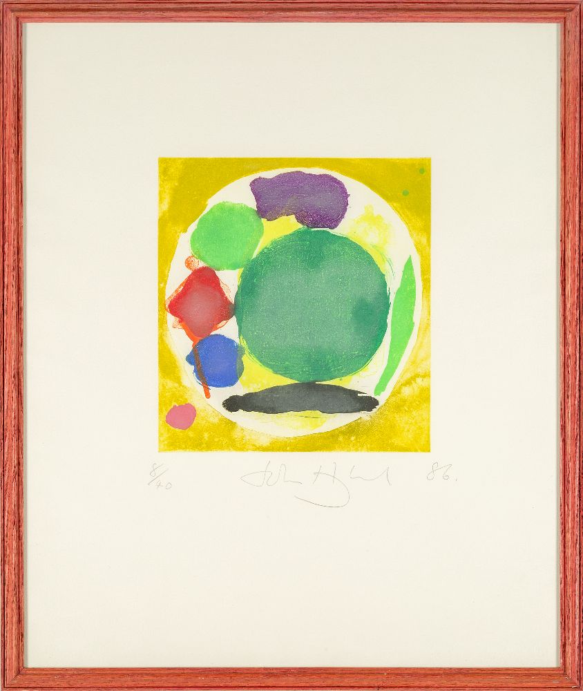 John Hoyland RA, British 1934-2011- Ekel, 1986; etching with aquatint in colours on wove, signed, - Image 2 of 2