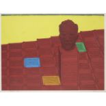David Mach, Scottish b.1956- Big Heid, 1994; screenprint in colours on wove, signed, titled and