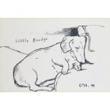 David Hockney OM CH RA, British b.1937- Little Boodge, 1993; offset lithographic poster on wove,