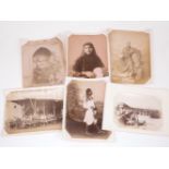 Hippolyte Arnaux and unknown photographers; seven albumen prints, Middle Eastern subjects, each